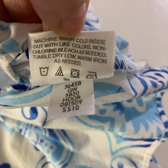 Hanna Andersson Blue Sleeveless Butterflies & Flowers Summer Dress - Picture 5 of 12